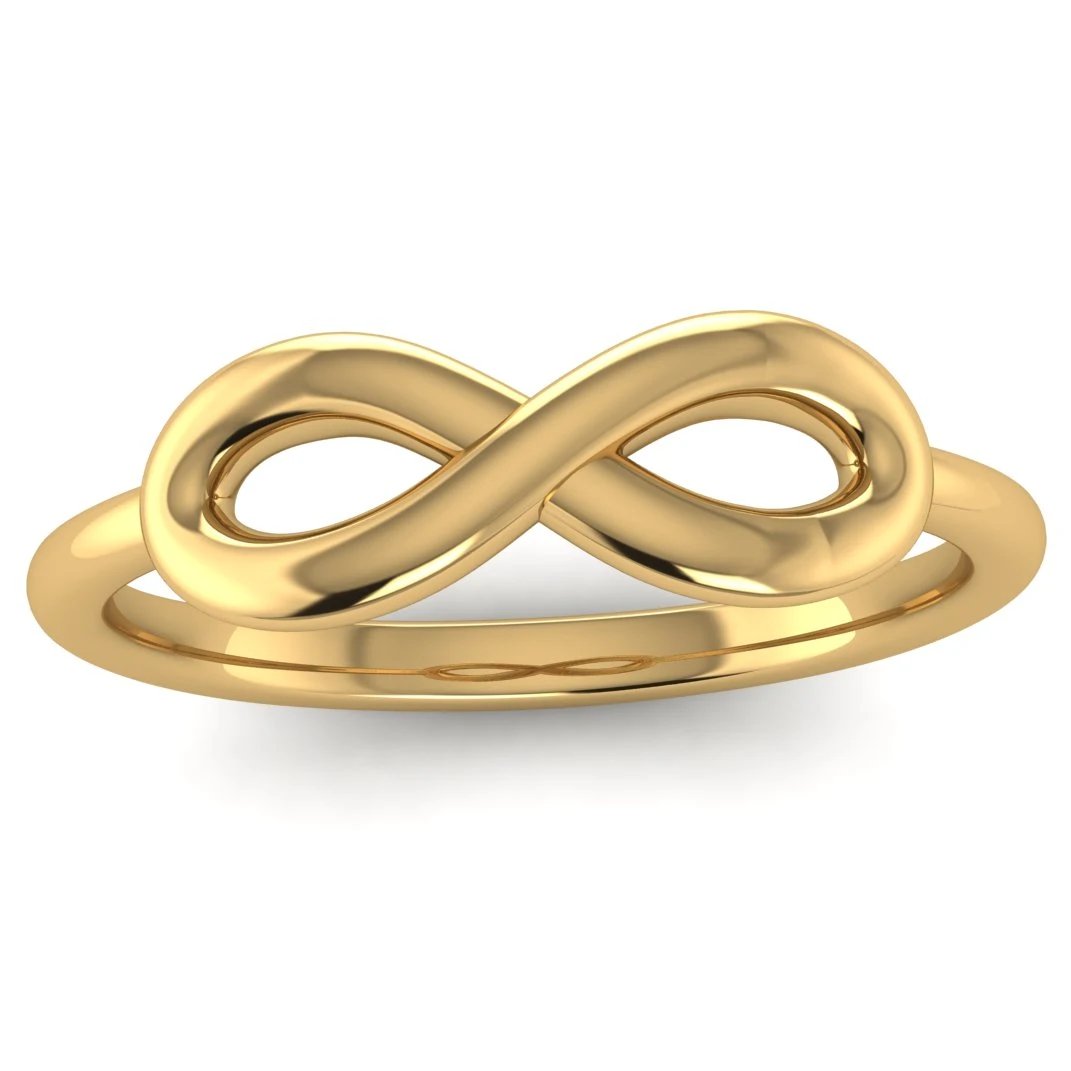 Fairtrade Yellow Gold Infinity Symbol Ring