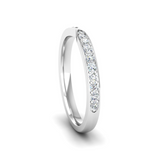 Ethically Sourced Platinum Lab Diamond Tapered Wedding Ring