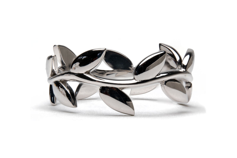 Fairtrade Silver Leaf Wave Ring