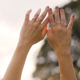 Ethically Sourced Platinum Leaf Wave Ring