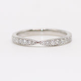 Ethically Sourced Platinum Lab Diamond Tapered Wedding Ring