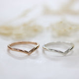 Ethically Sourced Platinum Wishbone Ring