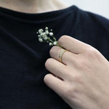 Ethically Sourced Platinum Petal Band Ring