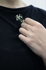 Fairtrade Silver Petal Band Ring