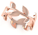 Fairtrade Rose Gold Leaf Wave Ring