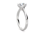 Ethically Sourced Platinum Six Claw Solitaire Lab Diamond Engagement Ring