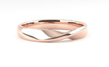 Fairtrade 18ct Rose Gold Twisted Wedding Ring