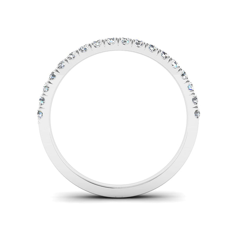 Half-Set Diamond Wedding Ring, Jeweller's Loupe