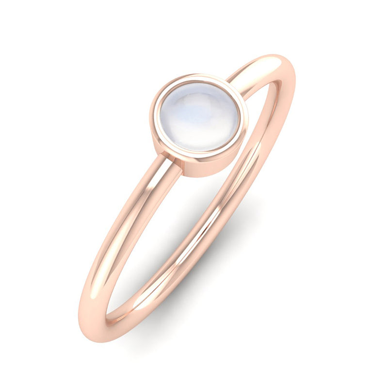 Solitaire hot sale moonstone ring