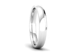 Ethical White Gold 3mm Traditional Court Wedding Ring