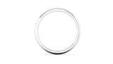 Ethical White Gold 4mm Traditional Court Wedding Ring