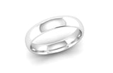 Ethical White Gold 4mm Traditional Court Wedding Ring